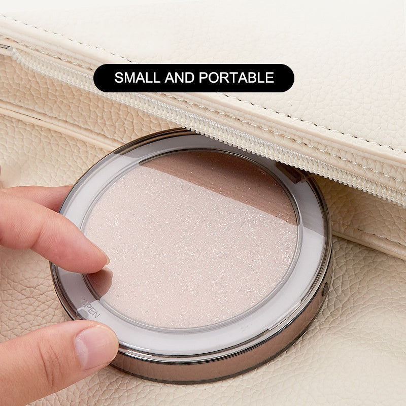 Pocket Glow Compact LED Mirror – Perfect for Travelling