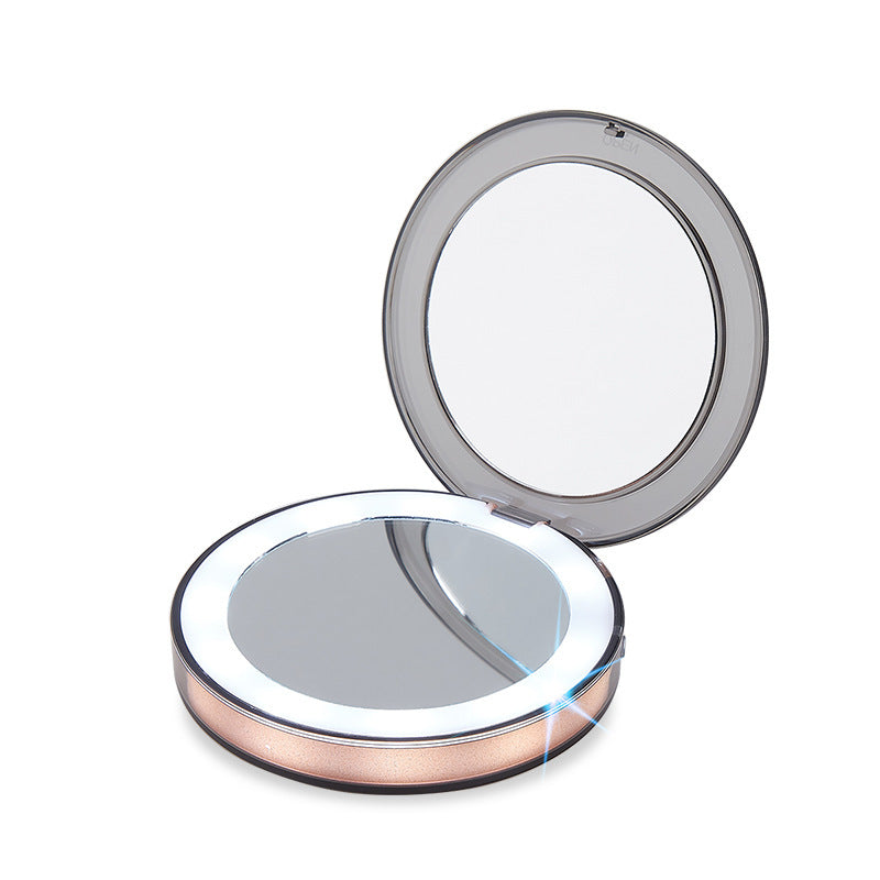 Pocket Glow Compact LED Mirror – Perfect for Travelling