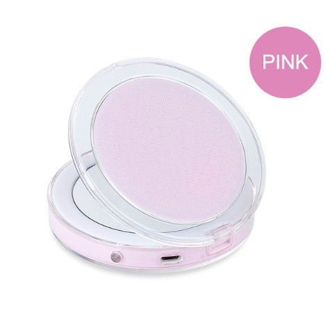 Pocket Glow Compact LED Mirror – Perfect for Travelling