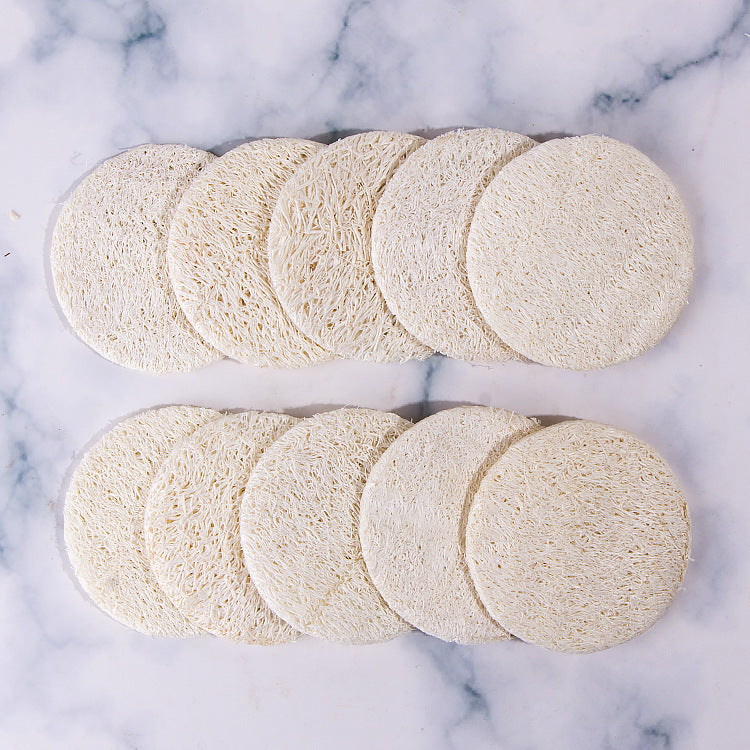 EcoGlow Loofa Pads – Reusable Makeup Remover & Facial Scrub